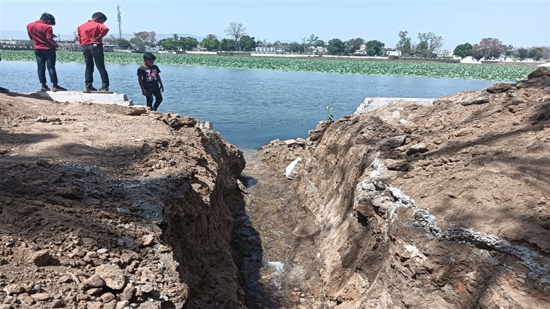 Korba News: पाली के नौकोनिया तालाब की हो रही सफाई