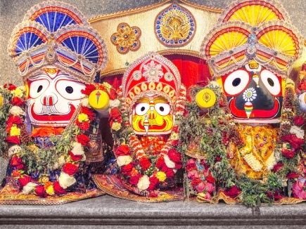 Lord Jagannath returning from the house of aunt after will stop auspicious  work