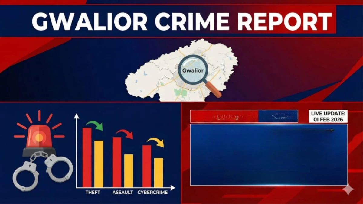 Crime Report 2026: ग्वालियर में हत्या और साइबर ठगी की वारदातें बढ़ीं, चोरी और लूट की घटनाओं में आई कमी