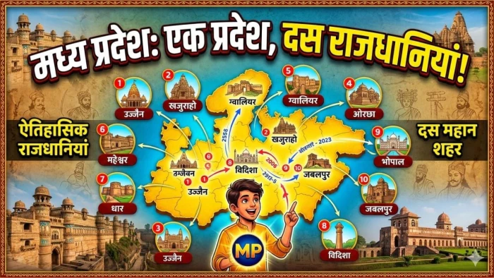 अजब एमपी की गजब पहचान... एक राज्य - 10 राजधानी! पढ़ें इंदौर, भोपाल से लेकर सिंगरौली तक की खास कहानी
