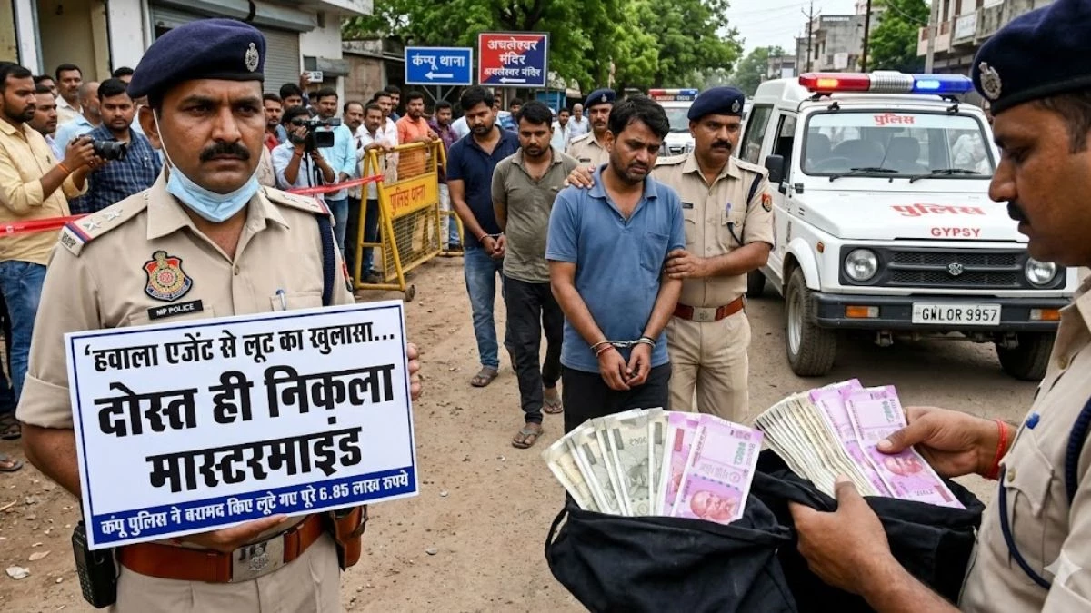 हवाला एजेंट से लूट का खुलासा... दोस्त ही निकला मास्टरमाइंड, 5 लाख की जगह लूटे थे 6.85 लाख रुपये
