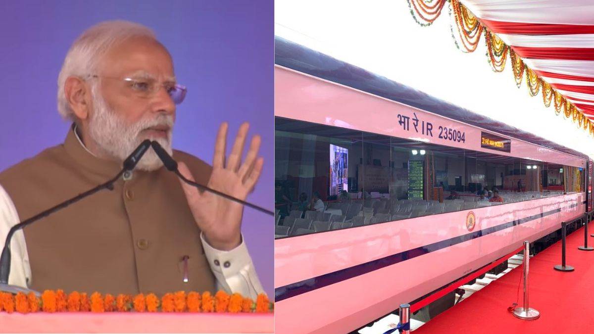 Vande Bharat Express: मप्र को मिली पहली वंदे भारत एक्सप्रेस, प्रधानमंत्री ने दिखाई हरी झंड़ी, विदिशा में जोरदार स्‍वागत