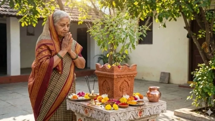 तुलसी का पौधा किस दिशा में रखना चाहिए? जानिए सुख-समृद्धि और धन लाभ के लिए जरूरी वास्तु नियम