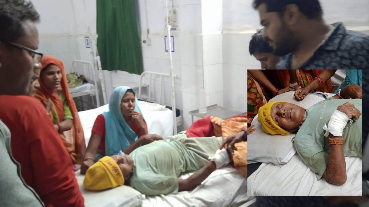 अनूपपुर में हाथी का हमला, दीवार गिरने से वृद्ध घायल, जैतहरी अस्पताल में भर्ती