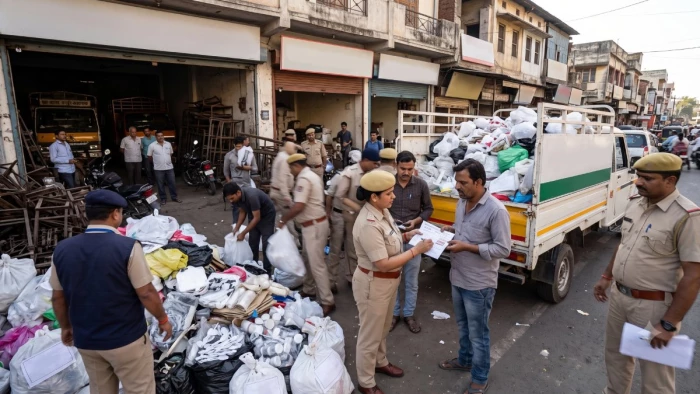 इंदौर में निगम की बड़ी कार्रवाई, दो टन प्रतिबंधित सिंगल यूज प्लास्टिक जब्त, ₹1.25 लाख का स्पॉट फाइन