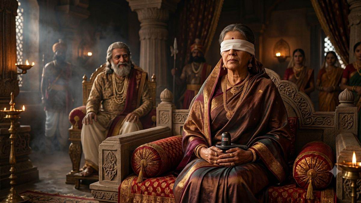 आंखों की रोशनी होने के बाद भी गांधारी ने क्यों बांधी थी पट्टी? इस एक वचन ने बदल दिया पूरे महाभारत का इतिहास