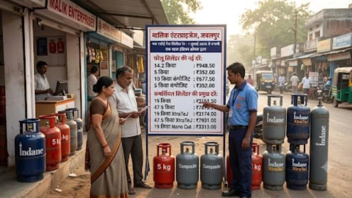 आज से एलपीजी के नए दाम लागू, जबलपुर में कमर्शियल सिलेंडर के लिए अब देने होंगे इतने रुपये