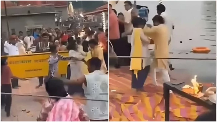 उज्जैन में रामघाट पर पुजारी और दीपक बेचने वालों के बीच जमकर मारपीट, वीडियो हो रहा वायरल