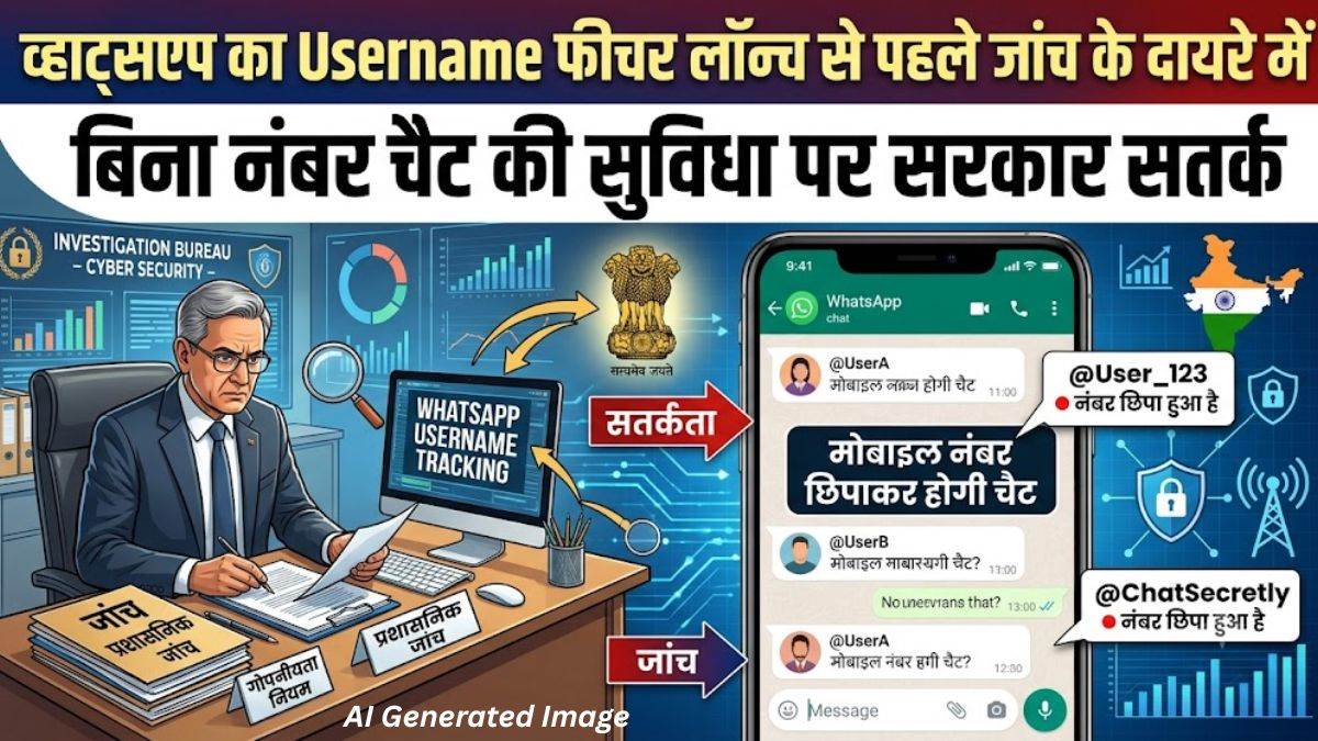 मोबाइल नंबर छिपाकर होगी चैट, WhatsApp का Username फीचर लॉन्च से पहले जांच के दायरे में, बिना नंबर चैट की सुविधा पर सरकार सतर्क