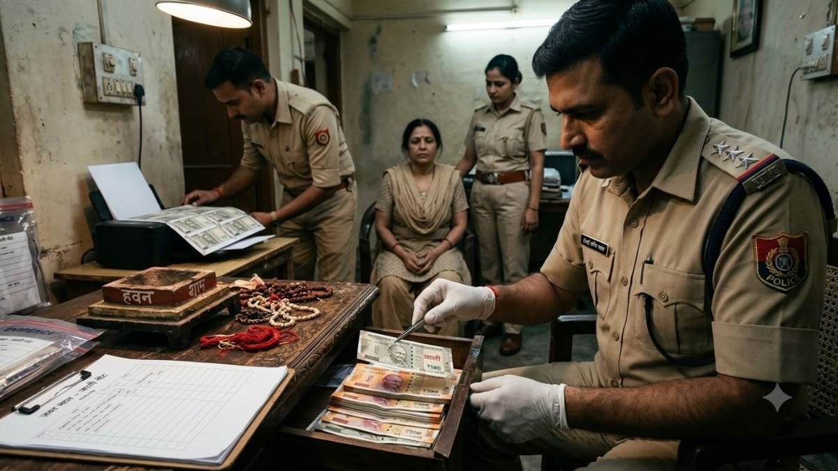 जाली नोट गिरोह में महिला तांत्रिक गिरफ्तार, 1 लाख के असली नोट देकर खरीदे थे 4 लाख के नकली नोट, इंदौर पुलिस का बड़ा खुलासा