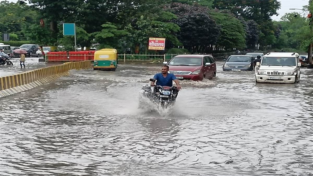 Indore Weather Update इंदौर में एक घंटे में दर्ज हुई 34 मिमी वर्षा