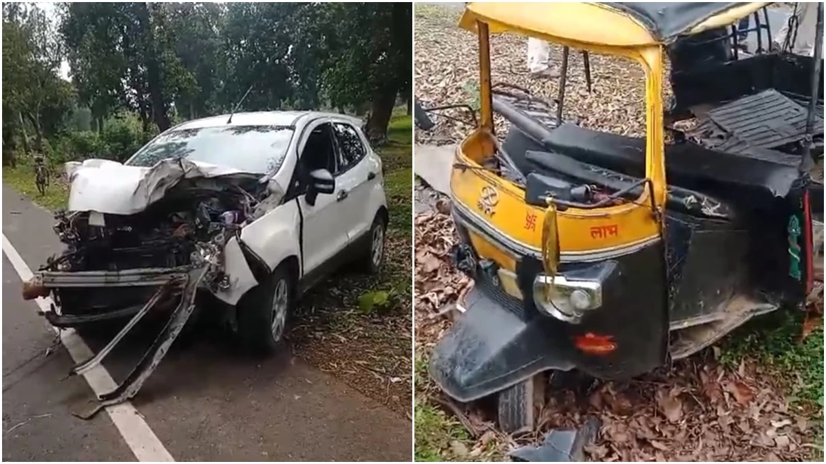 शहडोल में कार और ऑटो रिक्शा में आमने-सामने टक्कर, एक बच्चे की मौत और तीन घायल