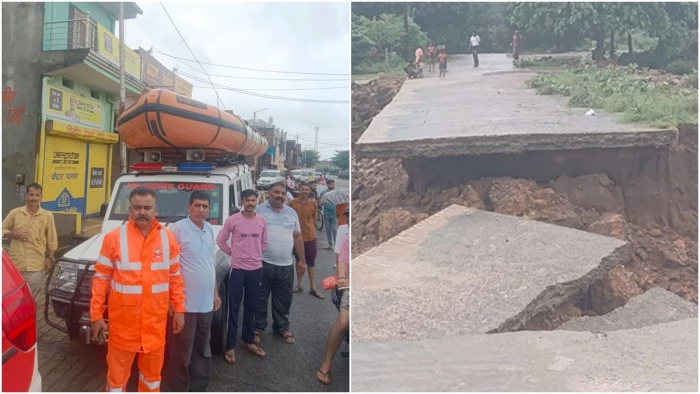 सतना में बाढ़ का खतरा बढ़ा, मंदाकिनी नदी हाई फ्लड लेवल के करीब; सिमरावल किनारे गांवों में अलर्ट