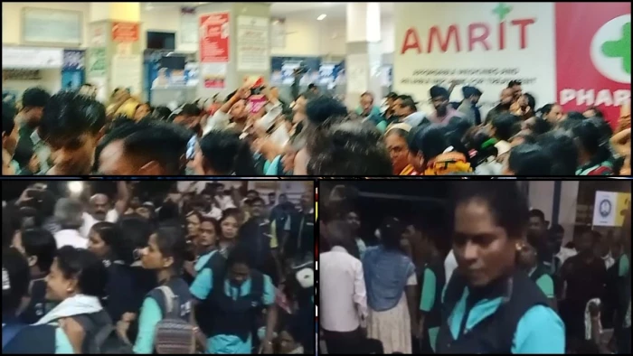 AIIMS Bhopal में देर रात 260 कर्मचारियों की छंटनी! बिना कारण बताए सूची जारी, एम्स परिसर के बाहर प्रदर्शन