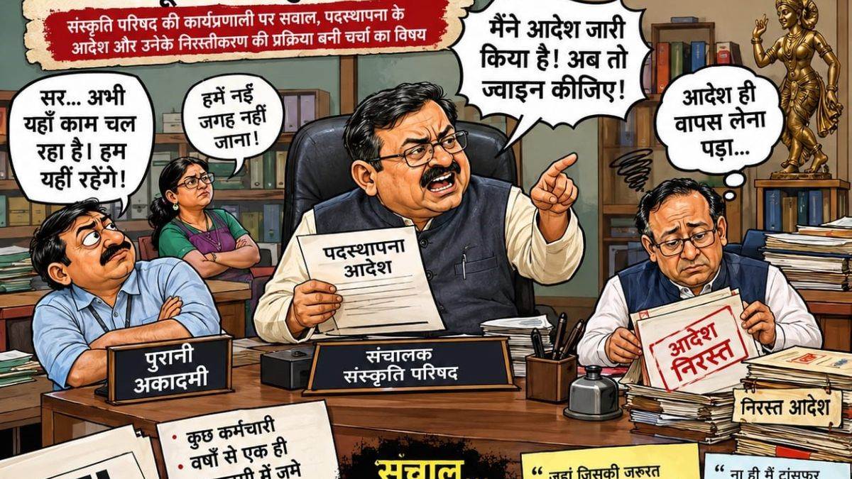 संस्कृति परिषद में ट्रांसफर आदेश निरस्त, कर्मचारियों की मर्जी पर सवाल