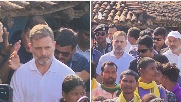 बालाघाट आदिवासियों के बीच पहुंचे राहुल गांधी, बोले- स्वास्थ्य सुविधाओं के अभाव में बच्चों की मौत हुई, सरकार ने नहीं ली सुध