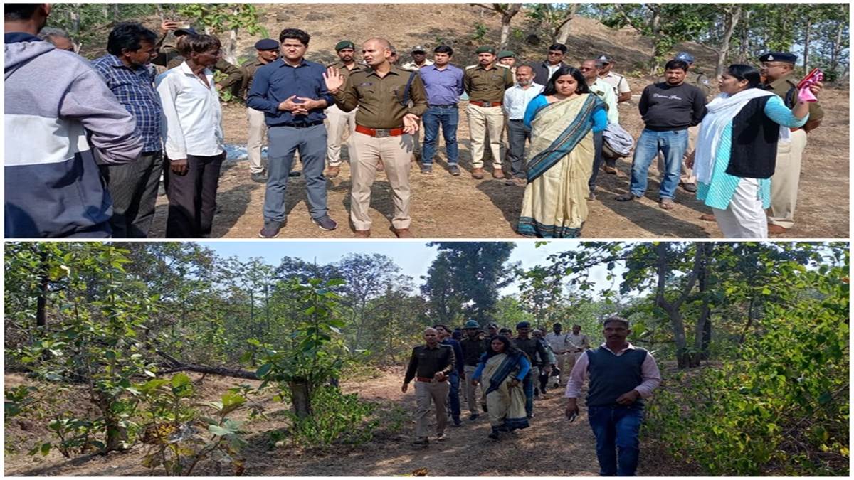 Burhanpur News: पगडंडी के सहारे जंगल में छह किमी अंदर पहुंचे कलेक्टर-एसपी, यह थी वजह