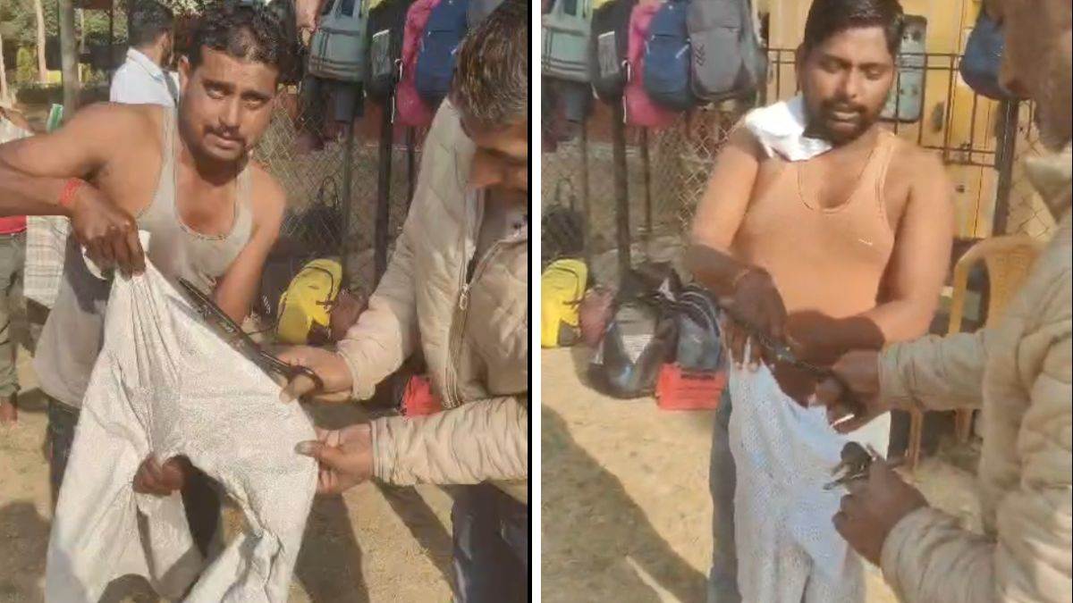 CG में TET एग्जाम में परीक्षार्थियों की शर्ट की आस्तीन काटने का वीडियो वायरल, ड्रेस कोड की सख्ती बनी विवाद की वजह