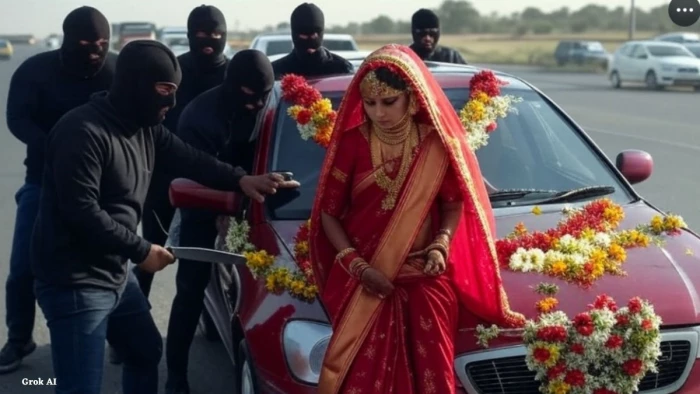 MP में विदाई के बाद हाइवे से दुल्हन का अपहरण,  पुलिस ने 250 KM पीछा कर पकड़ा