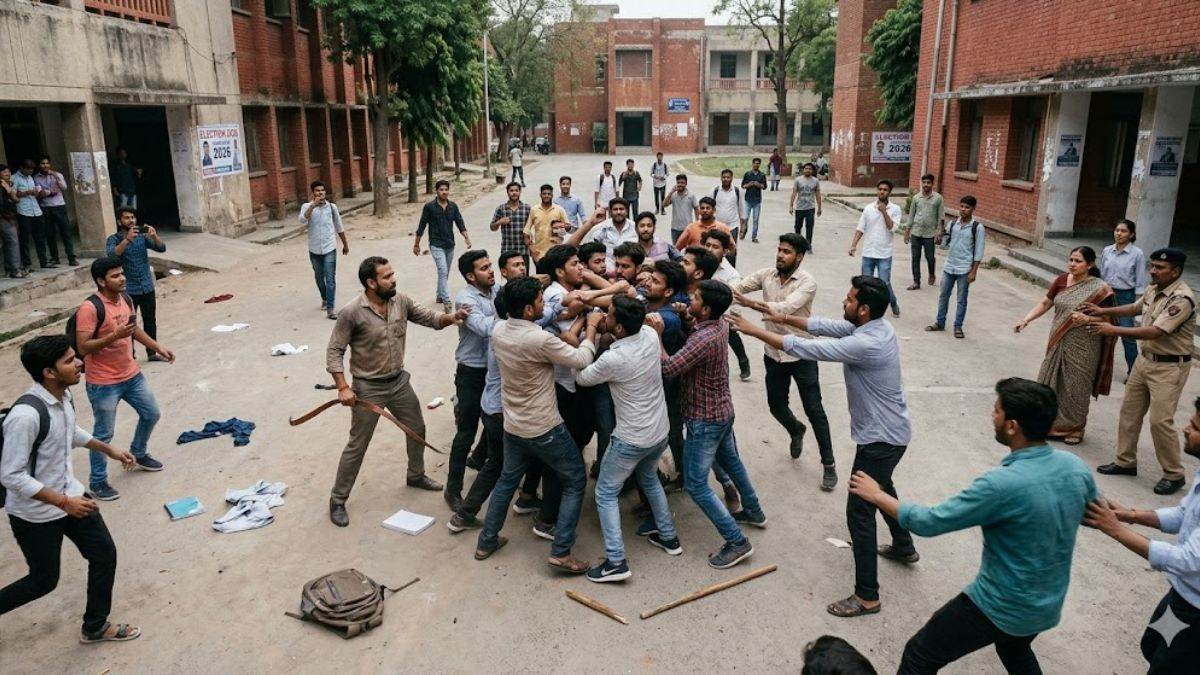 रीवा मेडिकल कॉलेज बना जंग का अखाड़ा, जूनियर-सीनियर छात्रों में जमकर घमासान, लाठी-डंडों और बेल्ट से हमला
