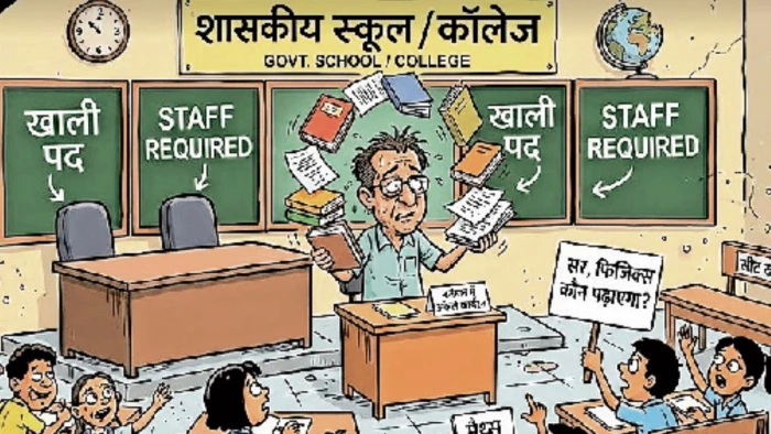 छत्तीसगढ़ में स्कूल और कॉलेजों में 50 हजार से ज्यादा शिक्षकों के पद खाली, राज्य गठन के बाद एक भी प्रोफेसर की भर्ती नहीं
