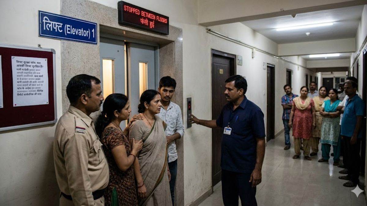रायपुर में लिफ्ट फेल, IAS की पत्नी फँसीं; सुरक्षा मानकों पर बढ़ा सवाल