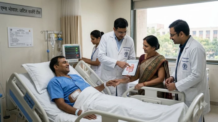 AIIMS Bhopal: एम्स के डॉक्टरों का कमाल, एक ही ऑपरेशन में मरीज के दो अलग-अलग अंगों का कैंसर किया खत्म