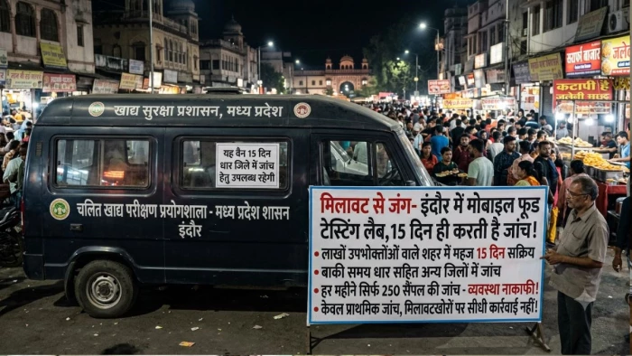 सिर्फ 15 दिन चलती है मोबाइल फूड टेस्टिंग लैब, इंदौर में दर-दर की ठोकरें खाने को मजबूर मरीज; कैसे निकलें समाधान?
