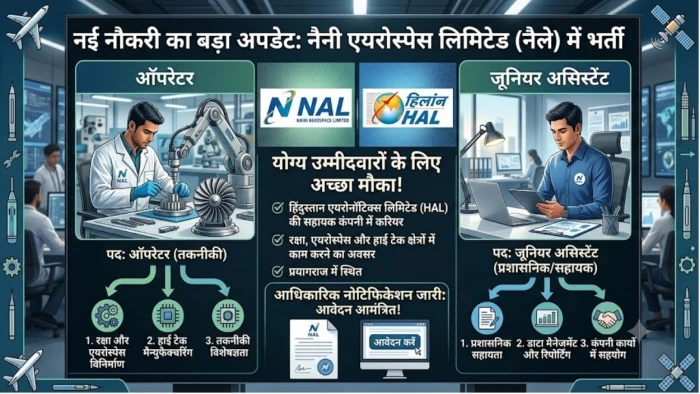 नैनी एयरोस्पेस लिमिटेड में ऑपरेटर और जूनियर असिस्टेंट के पदों पर वैकेंसी, जानें योग्यता