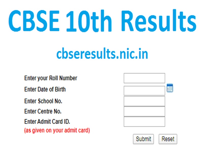 Cbse 10th result roll number 10 