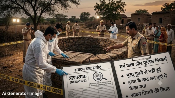 भिंड में दिल दहला देने वाला खुलासा: मां ने प्रेमी संग मिलकर की 6 साल की मासूम बेटी की हत्या; डायटम टेस्ट से खुला कुएं में शव फेंकने का राज