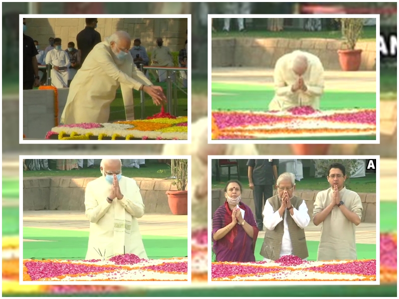 Gandhi Jayanti Lal Bahadur Shastri Jayanti LIVE: PM Modi pays tribute see  photo video