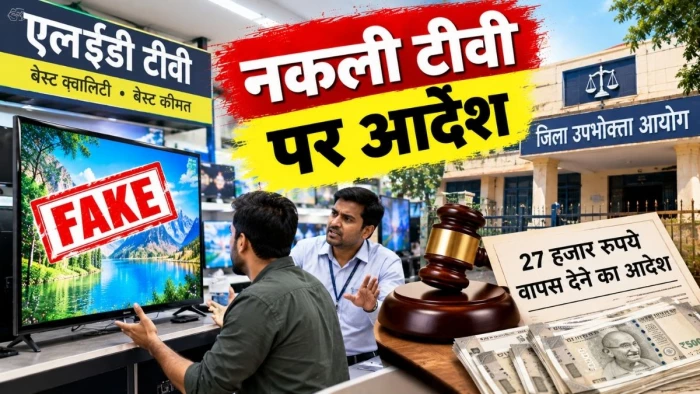 सतना में नकली एलईडी टीवी बेची, बदलने की बात पर अभद्रता; जिला उपभोक्ता आयोग ने दिया 27 हजार रुपये देने का आदेश