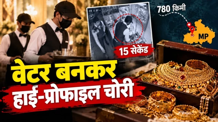 780 किमी, 15 सेकेंड और 30 लाख के जेवरात... एमपी से वेटर बनकर आए मामा-भांजे ने की हाई-प्रोफाइल चोरी