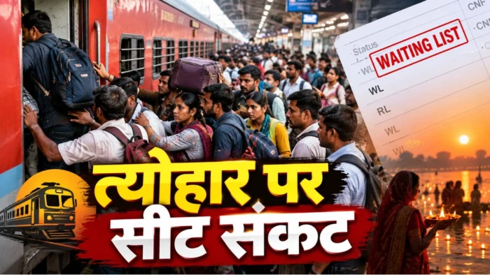 छत्तीसगढ़ के रेल यात्रियों की बढ़ी मुसीबत, दिवाली-छठ पर घर जाना हुआ मुश्किल, ट्रेनों में कंफर्म सीट का भारी संकट