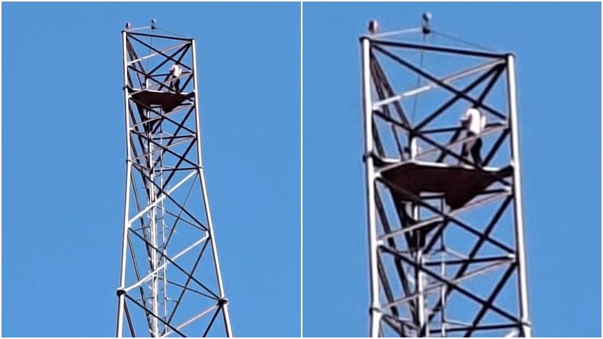 लाखों के लेनदेन से तनाव में आकर मोबाइल टावर पर चढ़ा युवक, देवास जिले के बागली की घटना