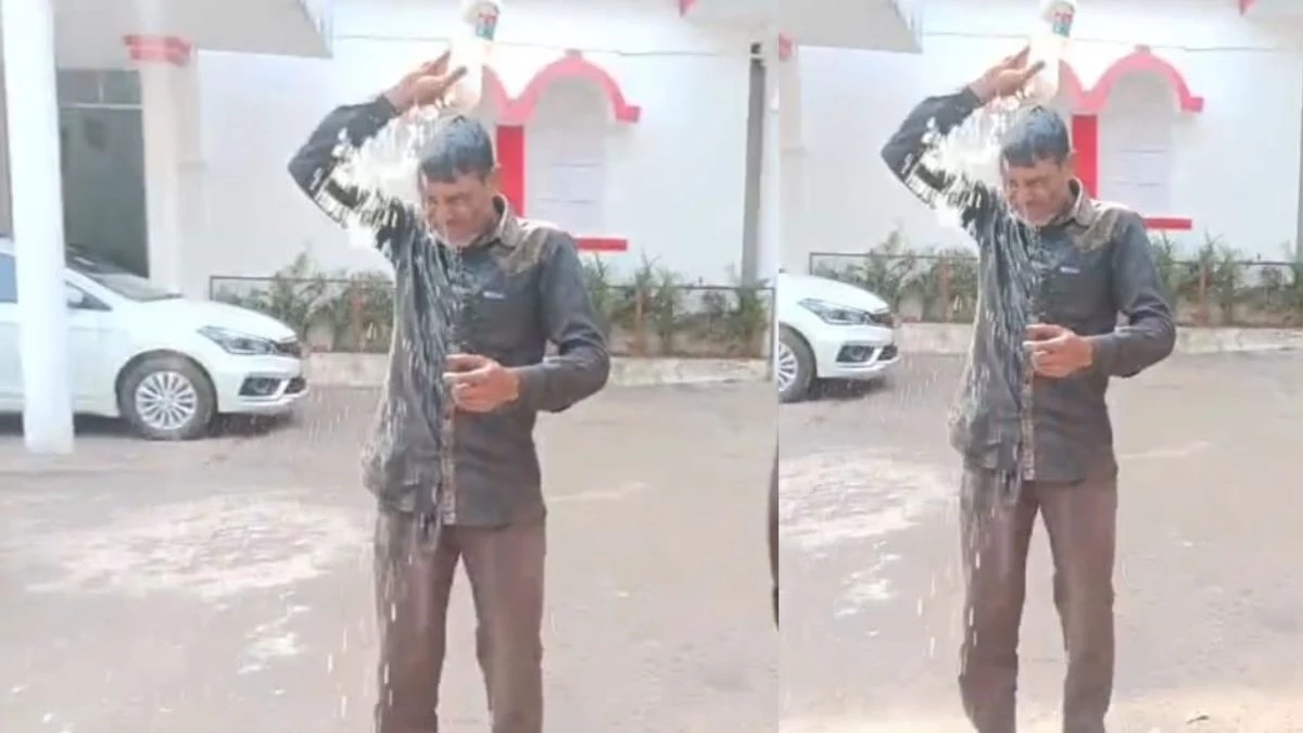 न्याय न मिलने पर कलेक्टर ऑफिस में आत्मदाह का प्रयास, MP में किसान ने खुद पर छिड़का पेट्रोल; मचा हड़कंप