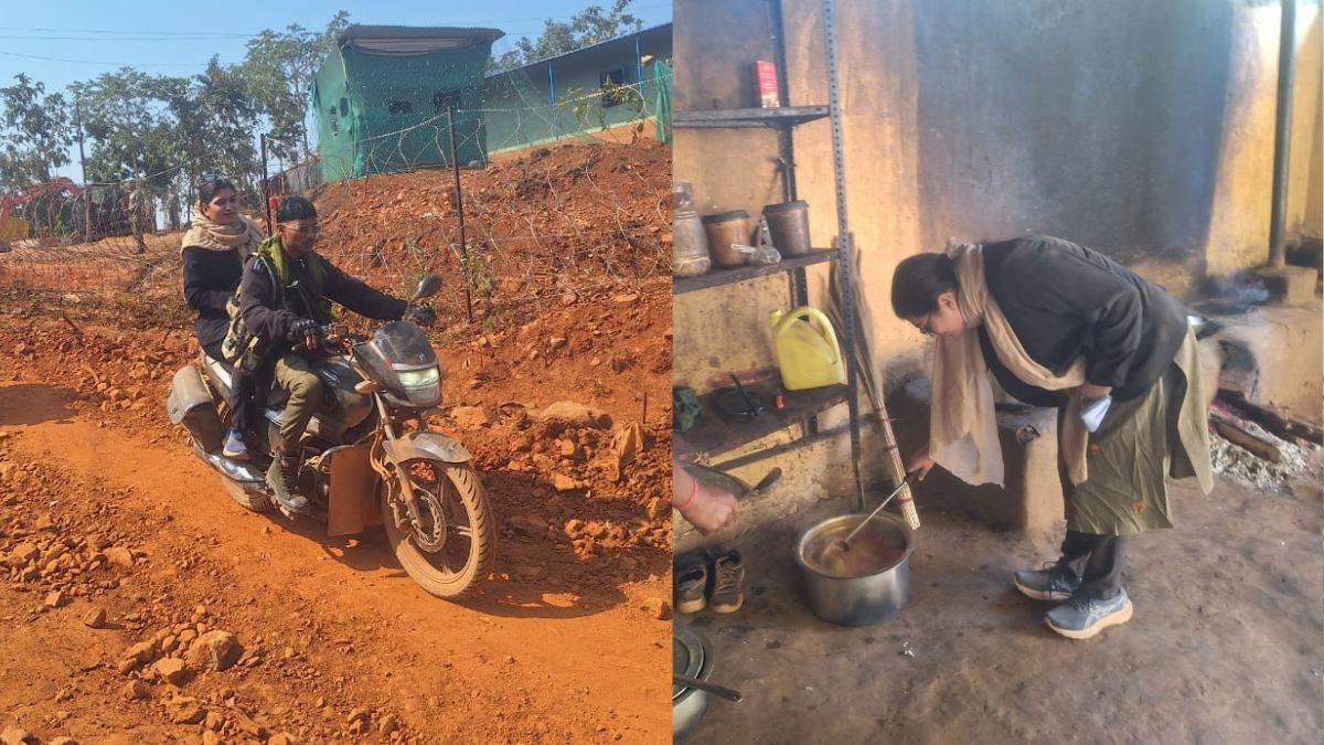 आदिंगपार-धुरबेड़ा पहुंचने वाली जिले की पहली कलेक्टर, बाइक से किया दुर्गम इलाकों का दौरा