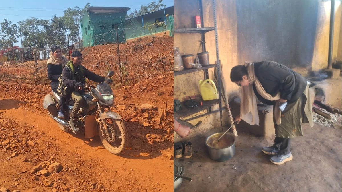 आदिंगपार-धुरबेड़ा पहुंचने वाली जिले की पहली कलेक्टर, बाइक से किया दुर्गम इलाकों का दौरा