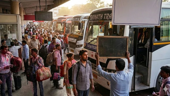 होली पर बस यात्रियों की जेब पर डाका... रीवा-सतना का किराया 6 हजार पार, 5 गुना अधिक वसूली