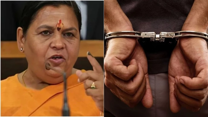 उमा भारती की बहू को हाइड्रोजन बम से उड़ाने की धमकी देने वाला गिरफ्तार, नशे में किया था फेसबुक कमेंट