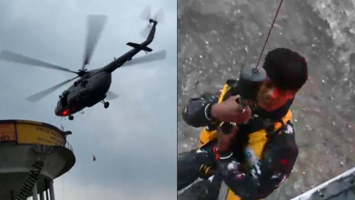 UP में पानी की टंकी पर रील बनाना पड़ा महंगा: वायरल होने के चक्कर में 100 फीट ऊपर फंसे,  हेलीकॉप्टर से किया गया रेस्क्यू