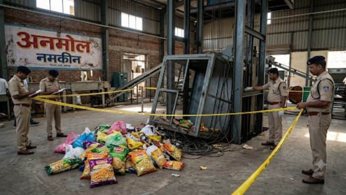जबलपुर में अनमोल नमकीन फैक्ट्ररी की मालवाहक लिफ्ट महिला श्रमिक पर गिरी