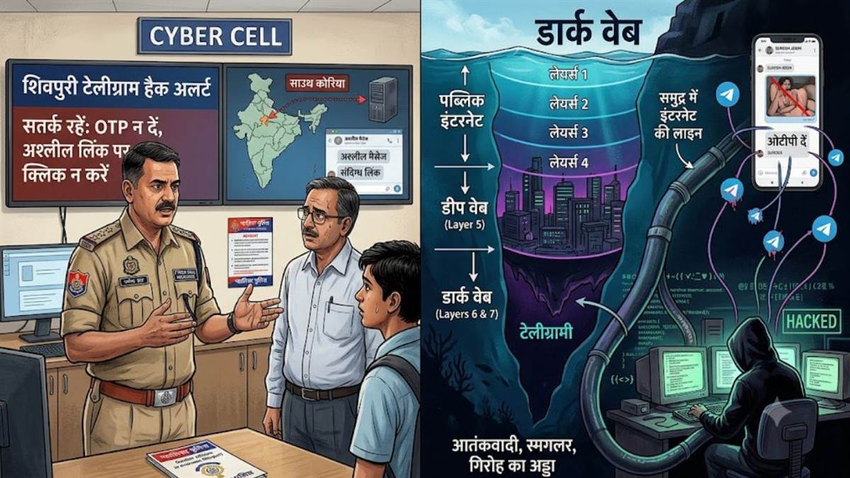 शिवपुरी में टेलीग्राम अकाउंट हैक कर भेजे जा रहे अश्लील मैसेज, शिक्षक समेत दो बने शिकार