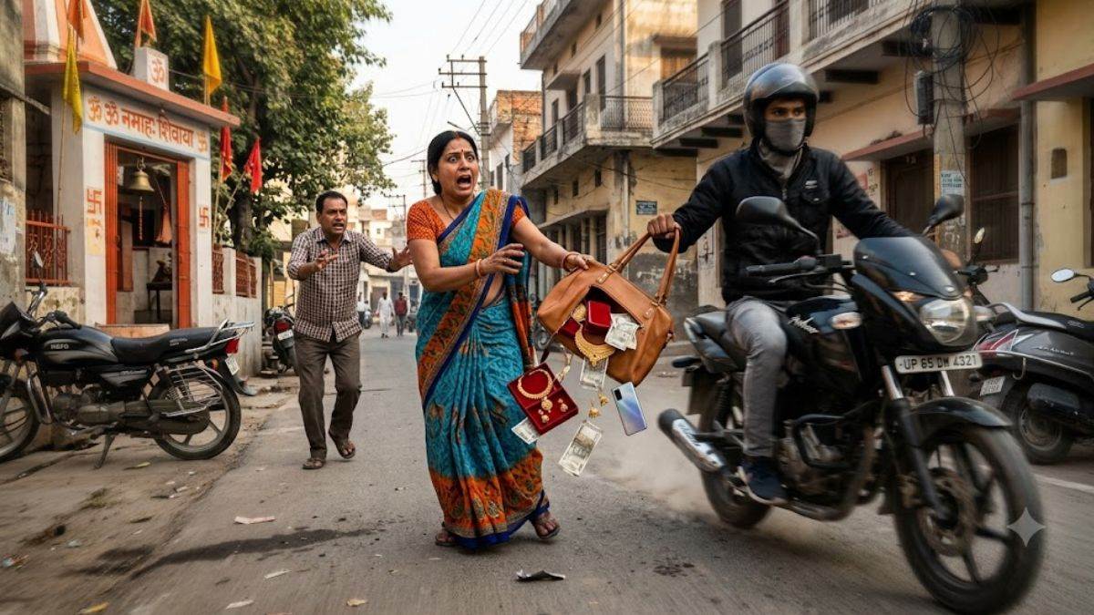रायपुर में महिला स्नेचिंग का शिकार, 2.60 लाख के जेवर और मोबाइल से भरा पर्स लेकर बदमाश फरार