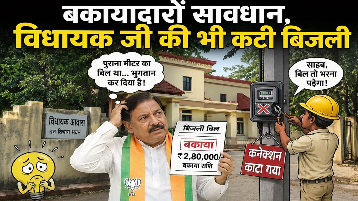 छत्तीसगढ़ के बिजली बकायादार हो जाएं सावधान, भाजपा विधायक के आवास की भी काट दी गई है बिजली
