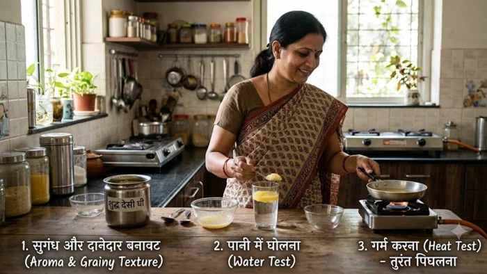 काम की खबर: घी की शुद्धता को लेकर घर पर ही कर सकते हैं जांच, यह है आसान तरीका