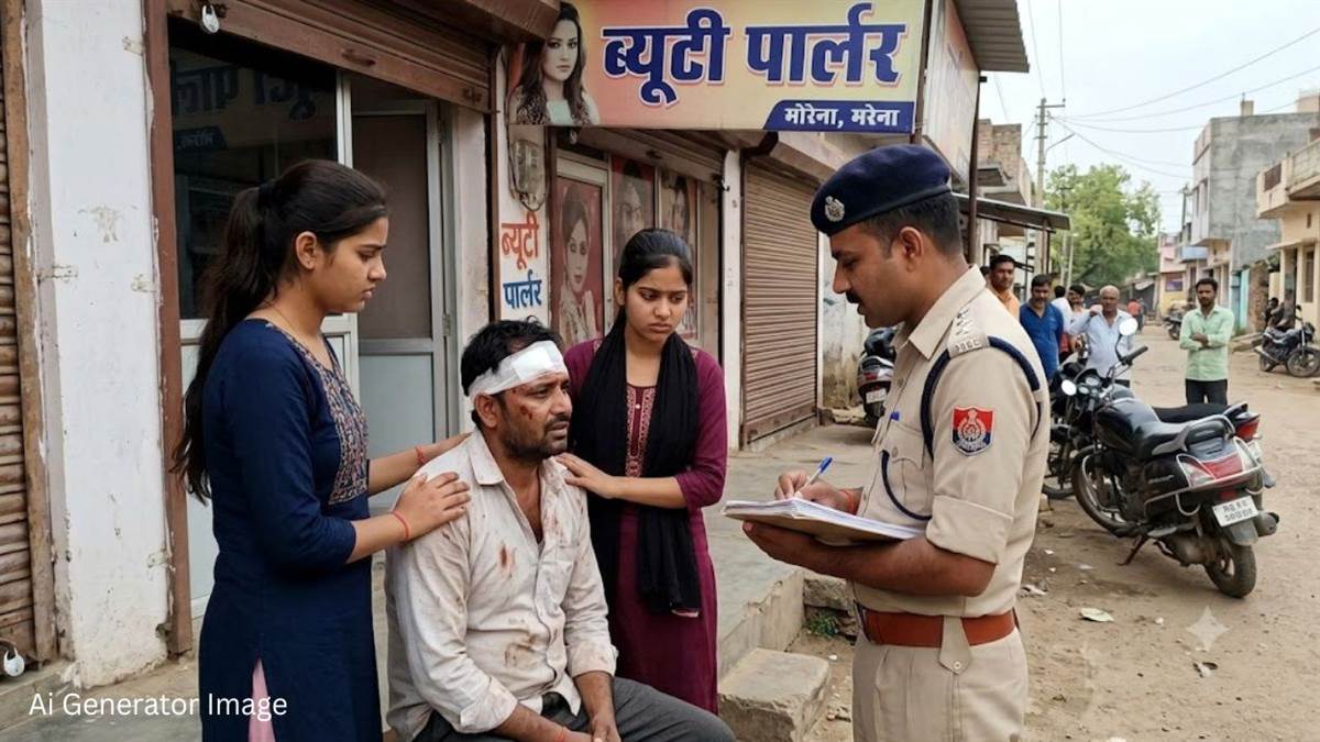 मुरैना में ब्यूटी पार्लर से 2 बहनों को हटवाया, विरोध करने पर मामा को घर में घुसकर पीटा