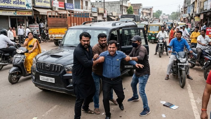 रायपुर में स्कार्पियो सवार तीन बदमाशों ने किया ट्रांसपोर्ट कारोबारी का दिनदहाड़े अपहरण, 24 घंटे बाद भी पुलिस के हाथ खाली