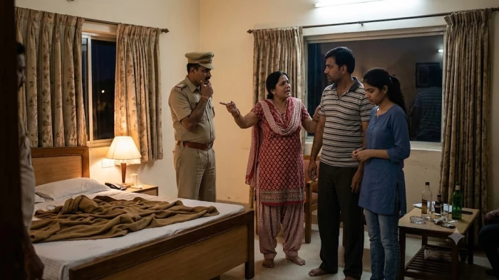 रतलाम के होटल के कमरे में युवती के साथ मिला पति, पत्नी ने पुलिस के साथ पहुंचकर रंगेहाथ पकड़ा, की पिटाई